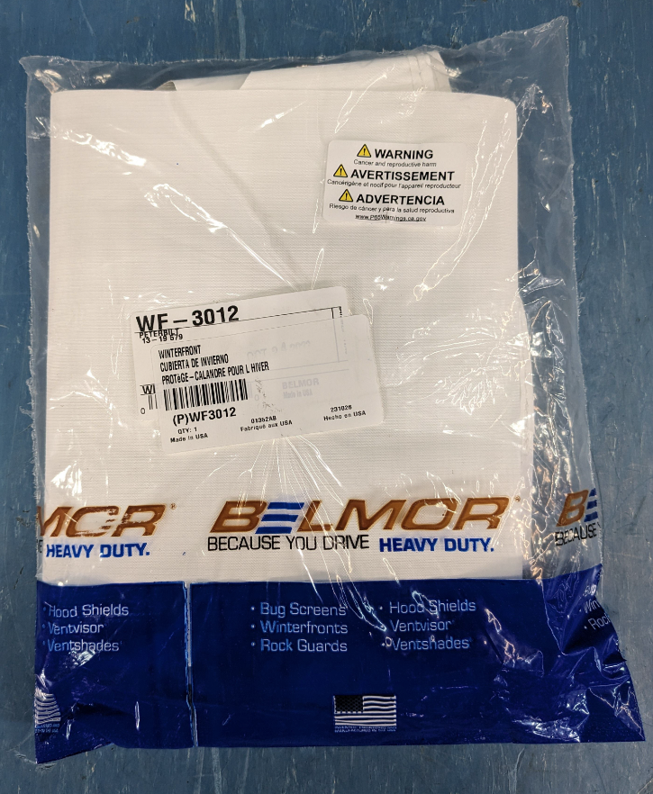 Belmor Winterfront Peterbilt 579 20132018 Heavy Duty White Vinyl Front