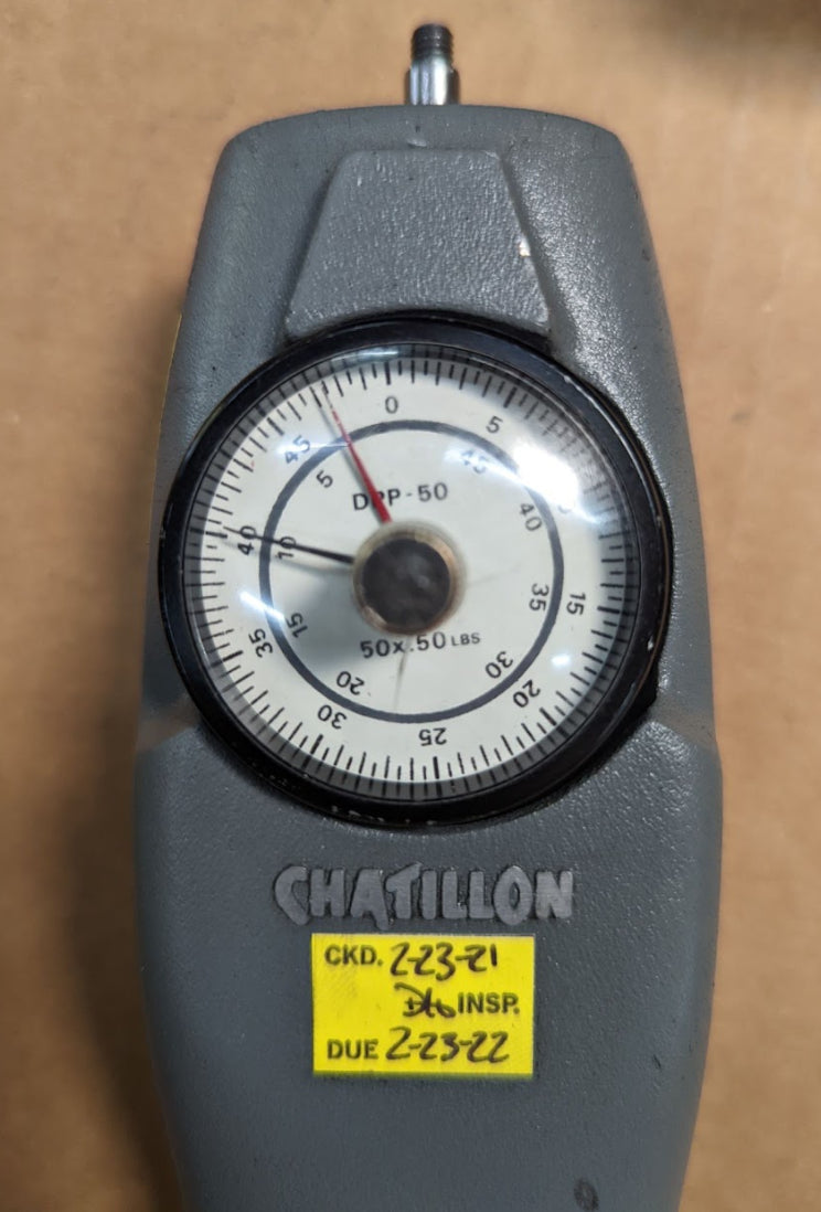 USED Chatillon DPP50 Push Pull Gage with Plastic Case getexcess