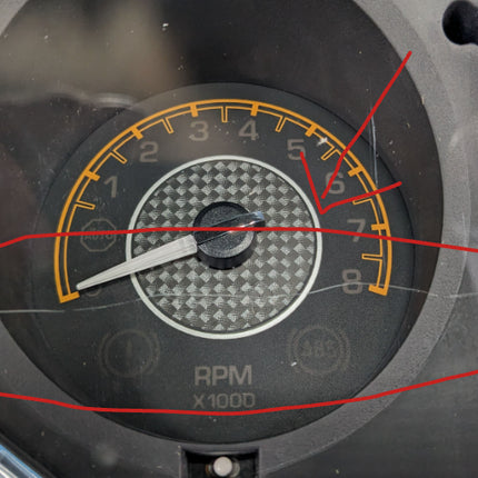 GM 20828590 Scratched Instrument Panel Gage Gauge Speedometer Cluster 2008 Saturn Aura Hybrid