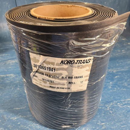 13.5" x 374" 31' Black Ribbed Rubber Transit Flooring Floormat School Bus 39773651941 10065450