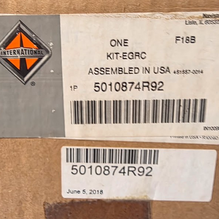 International Navistar MaxxForce 7.6L Diesel Intake Side EGR Cooler 5010874R92