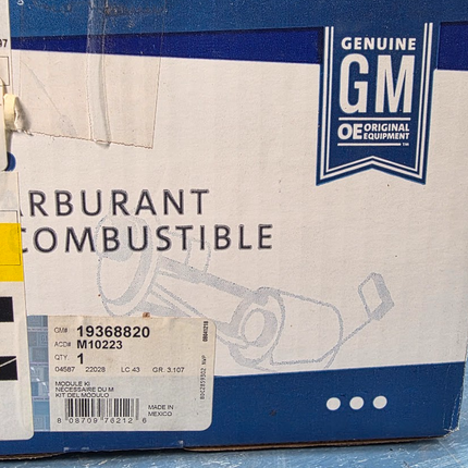 Genuine OEM GM Fuel Pump Module Kit 19368820