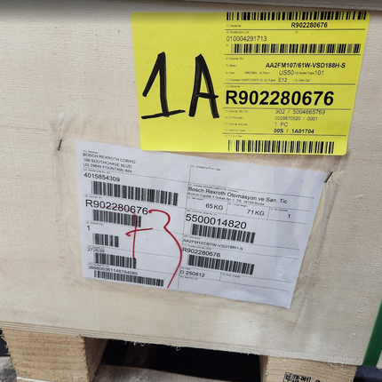 Bosch Rexroth Hydraulic Motor R902280676 AA2FM107/61W-VSD188H-S Manitowoc 80117003