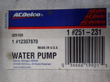 ACDelco Water Pump 12307870 GM 251-231 Oldsmobile Chevrolet Buick Pontiac