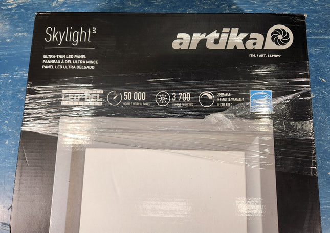 Artika Sunray 1'x4' Skylight Flat Ultra Thin LED Panel Light OPEN BOX