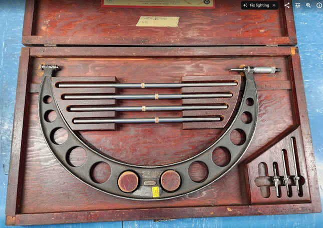 Starrett No. 224 Micrometer Set D Range 12" - 16" USED