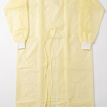 Isolation Gown PPE Category III 3 Disposable Cuff Yellow XL 100 PCS CASE - getexcess