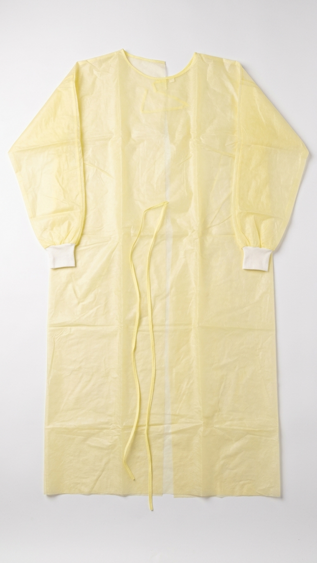 Isolation Gown PPE Category III 3 Disposable Cuff Yellow XL 100 PCS CASE - getexcess