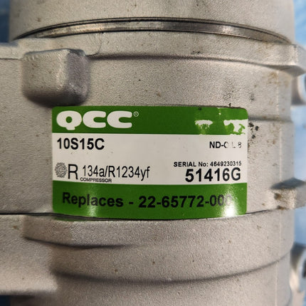 R134a AC Compressor 6 Groove 163mm Replaces 22-65772-000 Denso 10S15C 300-3851A