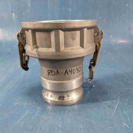 RDA-A4030 by Kuriyama 4" Reducing Coupler x 3" Adapter Aluminum - getexcess