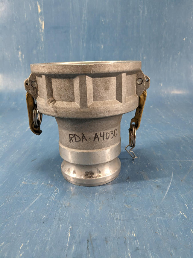 RDA-A4030 by Kuriyama 4" Reducing Coupler x 3" Adapter Aluminum - getexcess