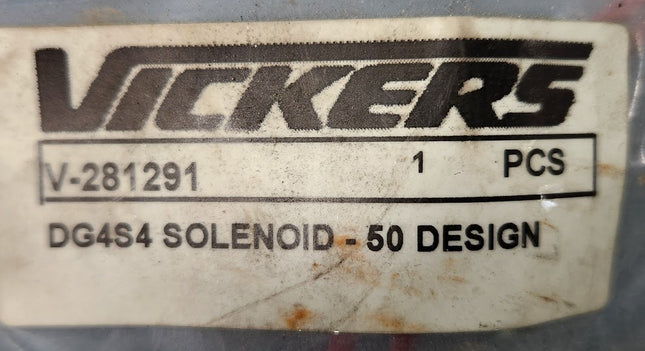 V-281291 Vickers DG4S4 Solenoid 281291 Cover 115v Coil