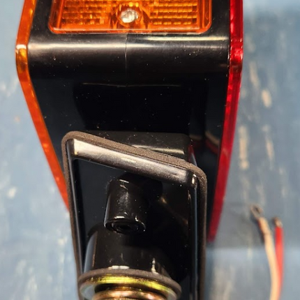 10010269 Dual Face Square Red Amber 45 LED Pedestal Fender Turn Light 4.5” Stud Mount Truck Bus