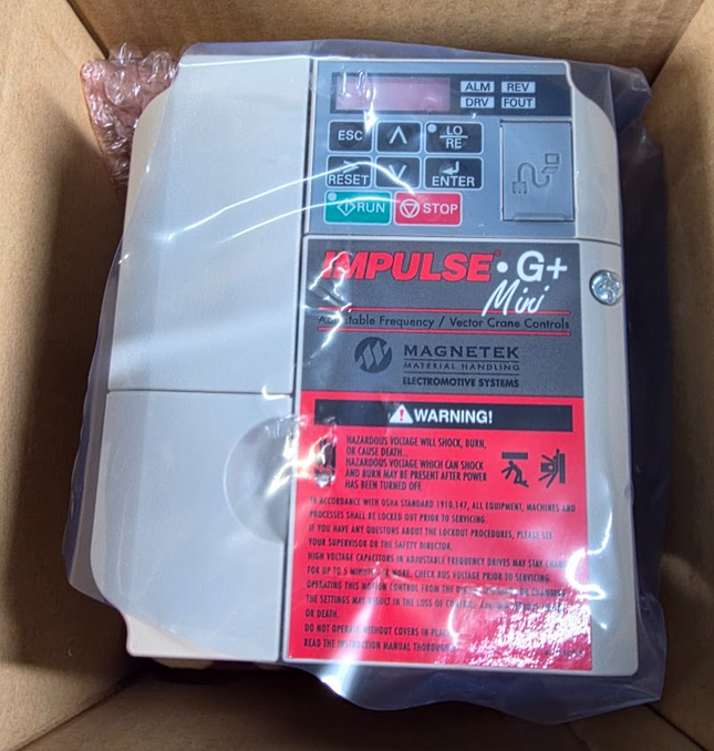 Magnetek Impulse 4003-G+M AC Drive 144-25012 Yaskawa CIMR-VU4A0004BAA 480V
