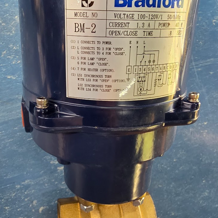 Dixon Bradford BM-2 Motorized Electric Brass Ball Valve 1 1/2" 1.5" - getexcess