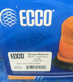 ECCO 6550A Low Profile Amber Strobe Light Flashing Pipe Mount 12-48 VDC