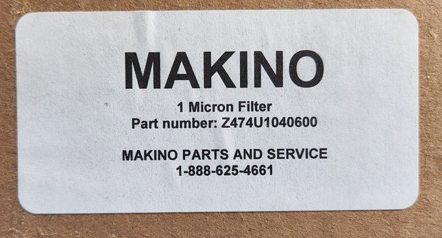 Z474U1040600 Makino 1 Micron Hydraulic Filter Element