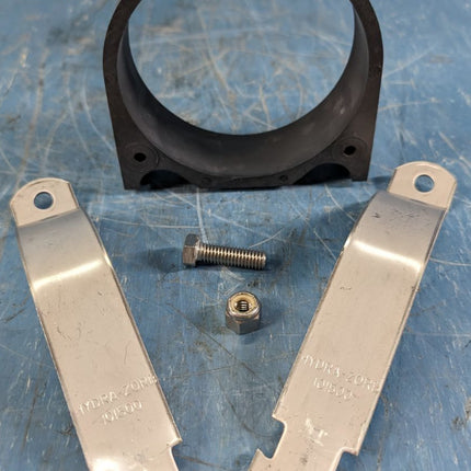 Hydra-Zorb Strut Mount Cushion Clamp, 4" Nom Pipe, 304SS
