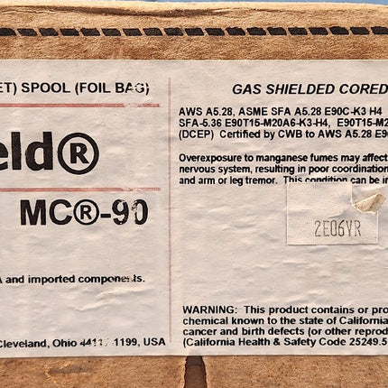 Lincoln ED033904 .045" Metalshield MC-90 Metal-Cored Gas-Shielded Welding Wire 33lb Spool