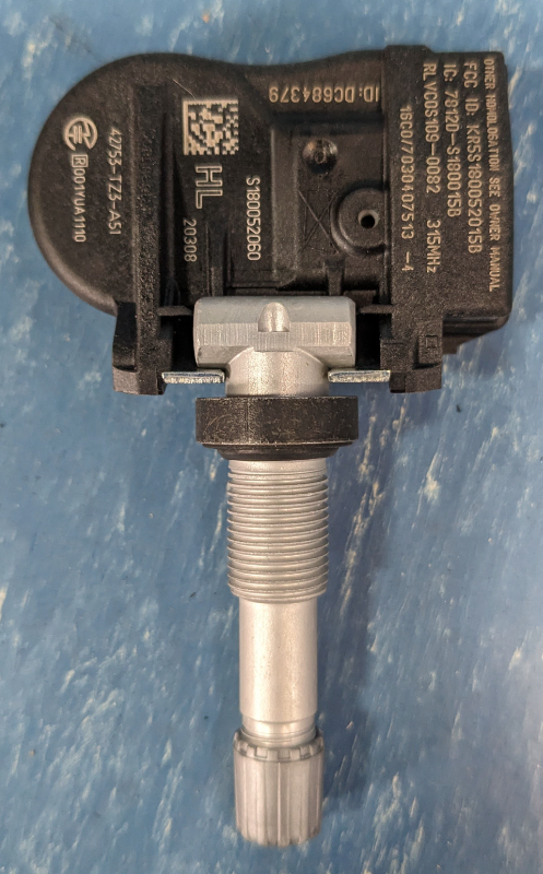 thumbnail interactive-video image 1 of Set Of 4 Tire Pressure Sensors (315 MHz) For Acura ILX, TLX, MDX, RDX - OEM 42753-TZ3-A51 1 of 6
