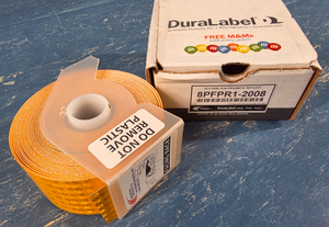 DuraLabel 8PFPR1-2008 DLP300 2x60 Yellow Prismatic Reflective Tape