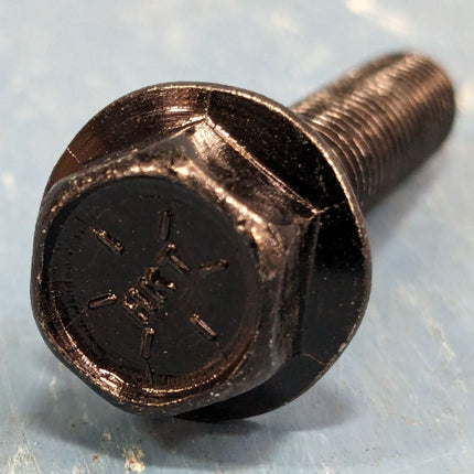 3/8 - 16 x 2" Grade 8 Flange Hex Head Bolt Black Zinc Plated - BOX of 100