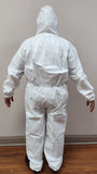 Coverall 60GSM PP PE Disposable Non Woven White 2XL Non Medical 50 PCS CASE