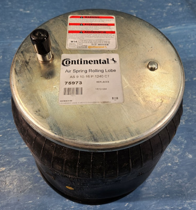 75973 Continental Air Spring Rolling Lobe Replaces 1R12-584