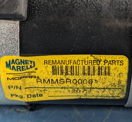Magneti Marelli Engine Starter Reman RMMSR00001