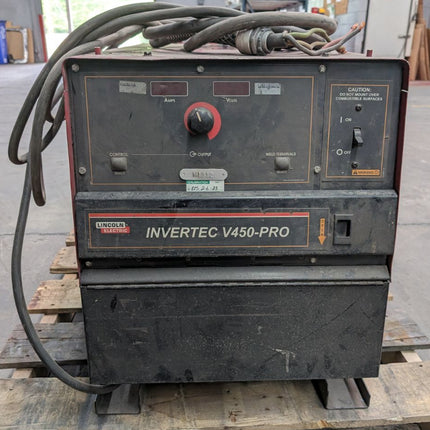 USED Lincoln Electric Invertec V450-PRO Welder with C type clamp