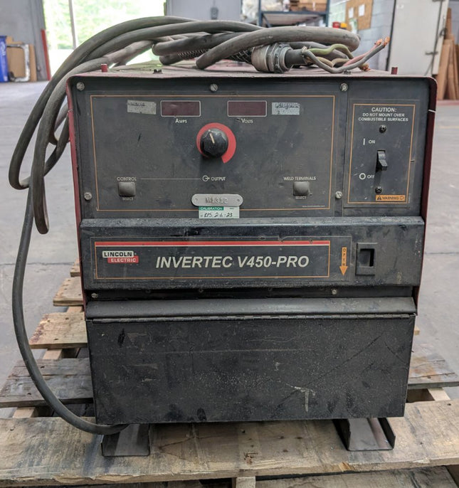 USED Lincoln Electric Invertec V450-PRO Welder with C type clamp