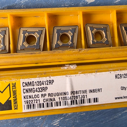 Kennametal CNMG120412RP Insert KC9125 Set of 5 Pcs CNMG433RP