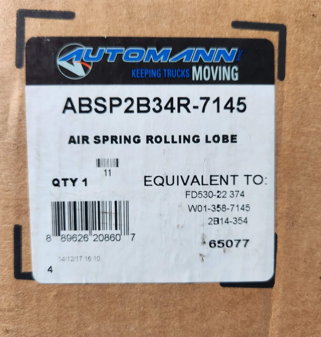 ABSP2B34R-7145 Automann Air Spring Rolling Lobe - getexcess