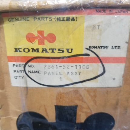Komatsu Service Meter Panel Assembly 7861-52-1100