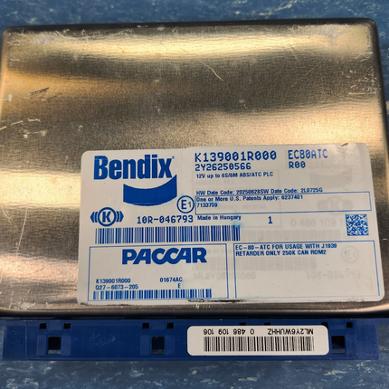 Bendix K139001R000 ABS Traction Control Control Module ECU 10R-046793 Paccar Q27-6073-205 - getexcess