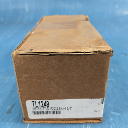 Box of (5) World American Metric Grade 8 Serrated Wheel Bolt Stud M22X1.5 4 1/4" - getexcess