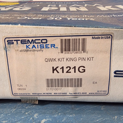 K121G Stemco Kaiser No Ream Qwik King Pin Kit