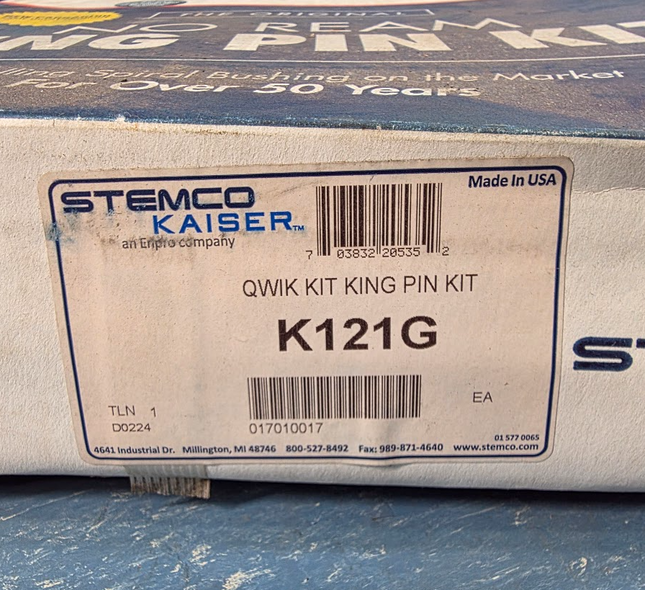 K121G Stemco Kaiser No Ream Qwik King Pin Kit