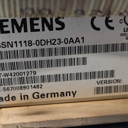 Siemens 6SN1118-0DH23-0AA1 Simodrive 611-D Closed Loop Plug In Performance Control Unit