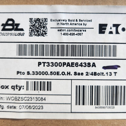 PT3300PAE643SA Eaton Bezares 3300 Power Take Off PTO Kit