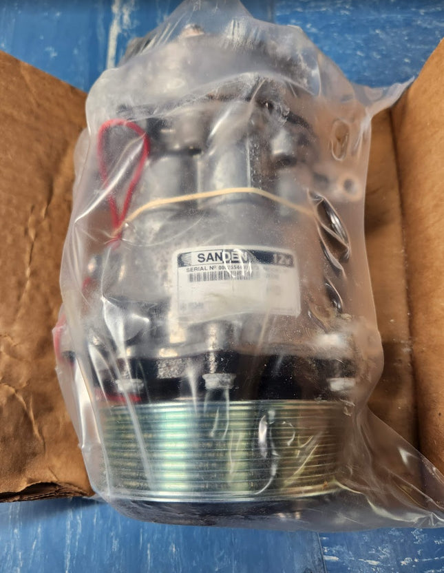 SD7H15 Model 4666 Genuine OEM Sanden Compressor R134a 12V 8 Groove