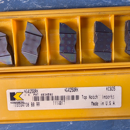 Kennametal KC935 Insert Set of 5 Pcs NG4250RK