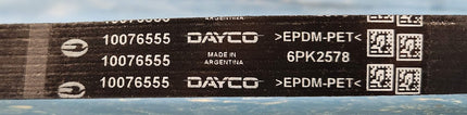 Dayco 10076555 Serpentine Drive Belt 7.3L Ford Sheave 6 Rib 2578 mm 101.5”