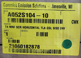 Cummins Emission Solutions A052S104-10 DPF T4 MRF SCR Horizontal TLA QSL SISO 24V