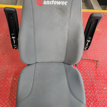186826HD711 Seats Inc Manitowoc Equipment Seat Gray Cloth High Back Headrest