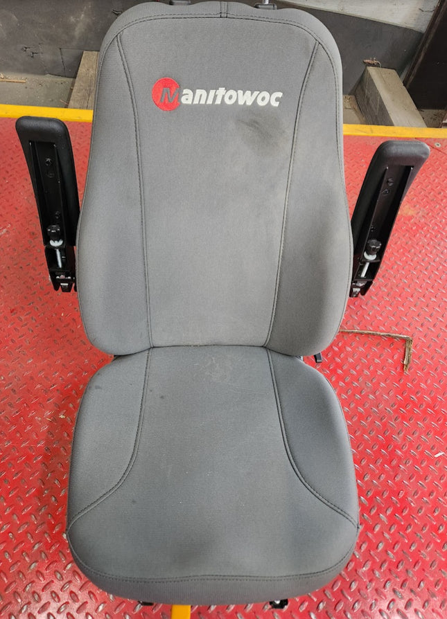 186826HD711 Seats Inc Manitowoc Equipment Seat Gray Cloth High Back Headrest