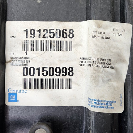 GM Transaxle ASM Auto 5 Speed with Torque Converter 1996 Pontiac Bonneville 6 Cyl 3.8L Remanufactured