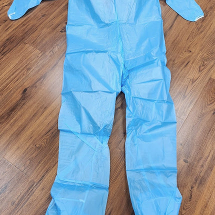 Coverall Isolation Gown Disposable Blue XL Non Medical Lightstone 100 PCS CASE