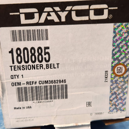 Dayco 180885 Engine Belt Tensioner for Cummins ISX15 QSX15 4299091 3691282 - getexcess