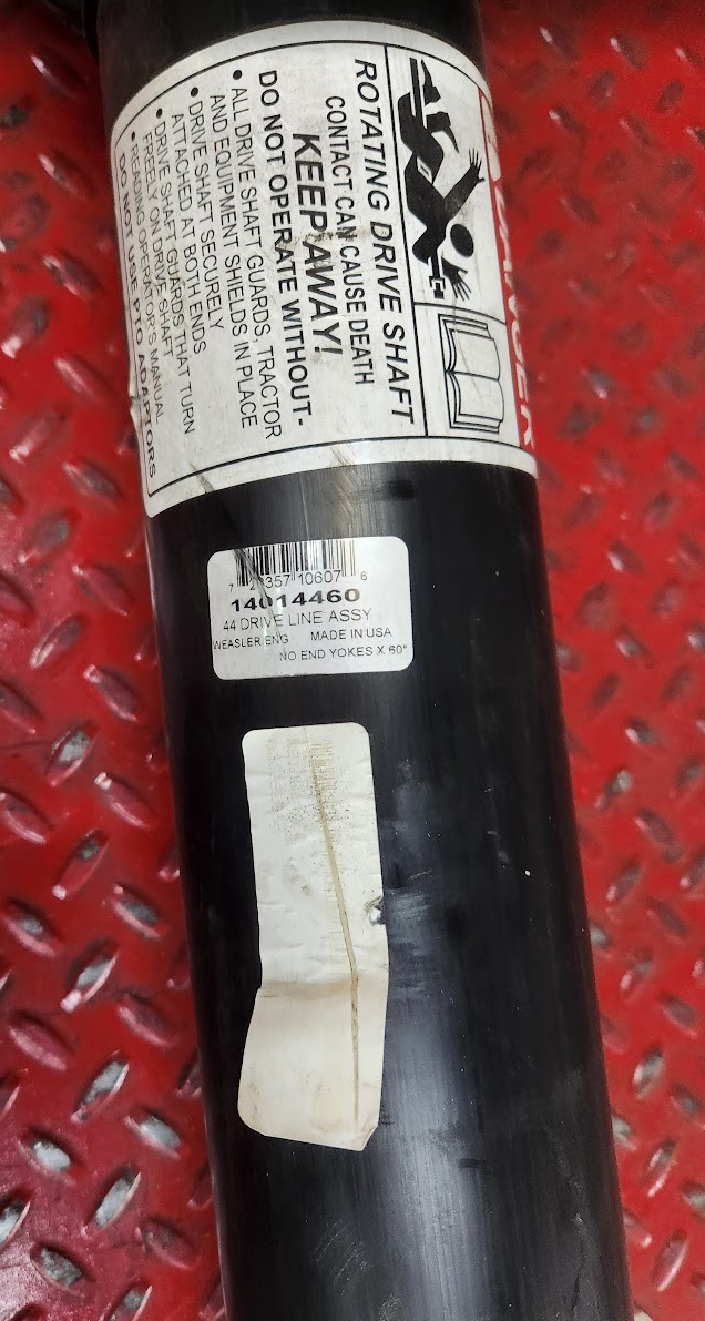 14014460 Weasler Driveline Drive Shaft 60" 44 Series 1 5/16" Shaft
